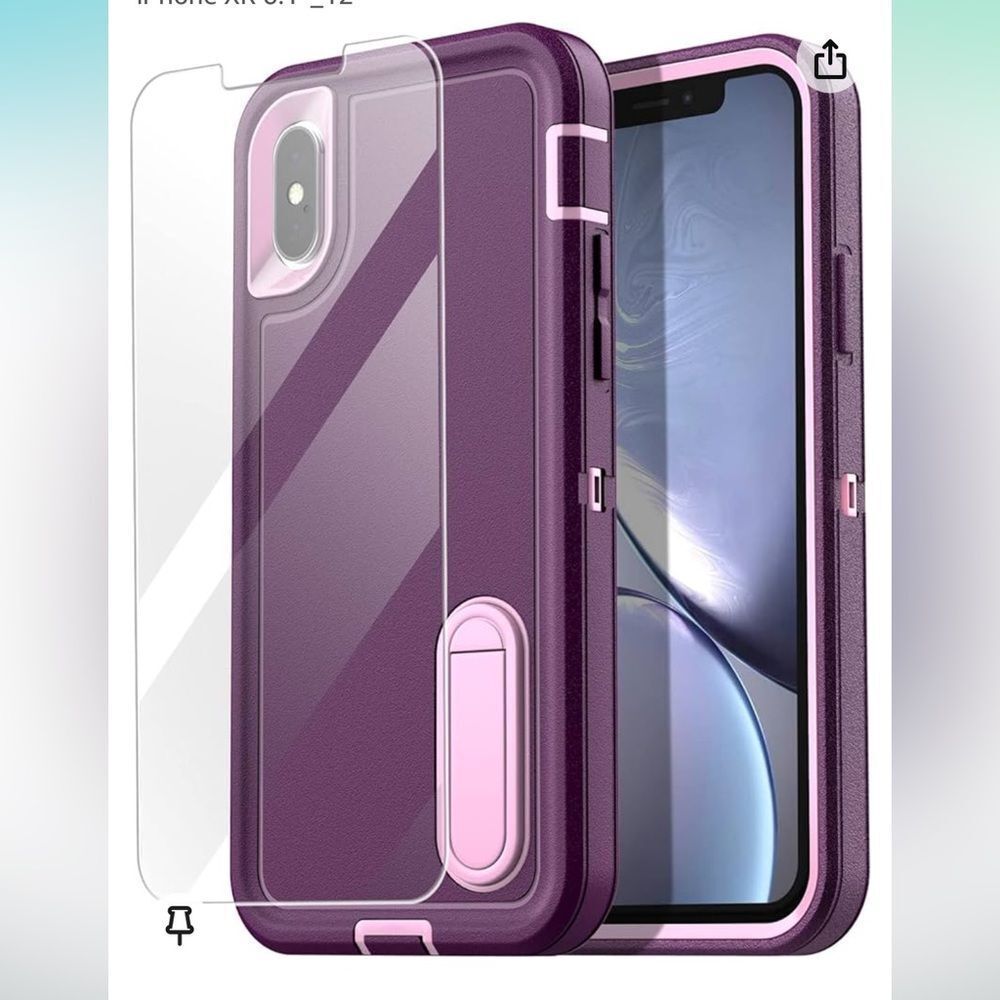 AICASE Tough+ Protection Series Heavy Duty Purple Case For iPhone XR